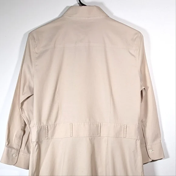 Brooks Brothers Tan Shirt Dress Sz 8 - Picture 4 of 6